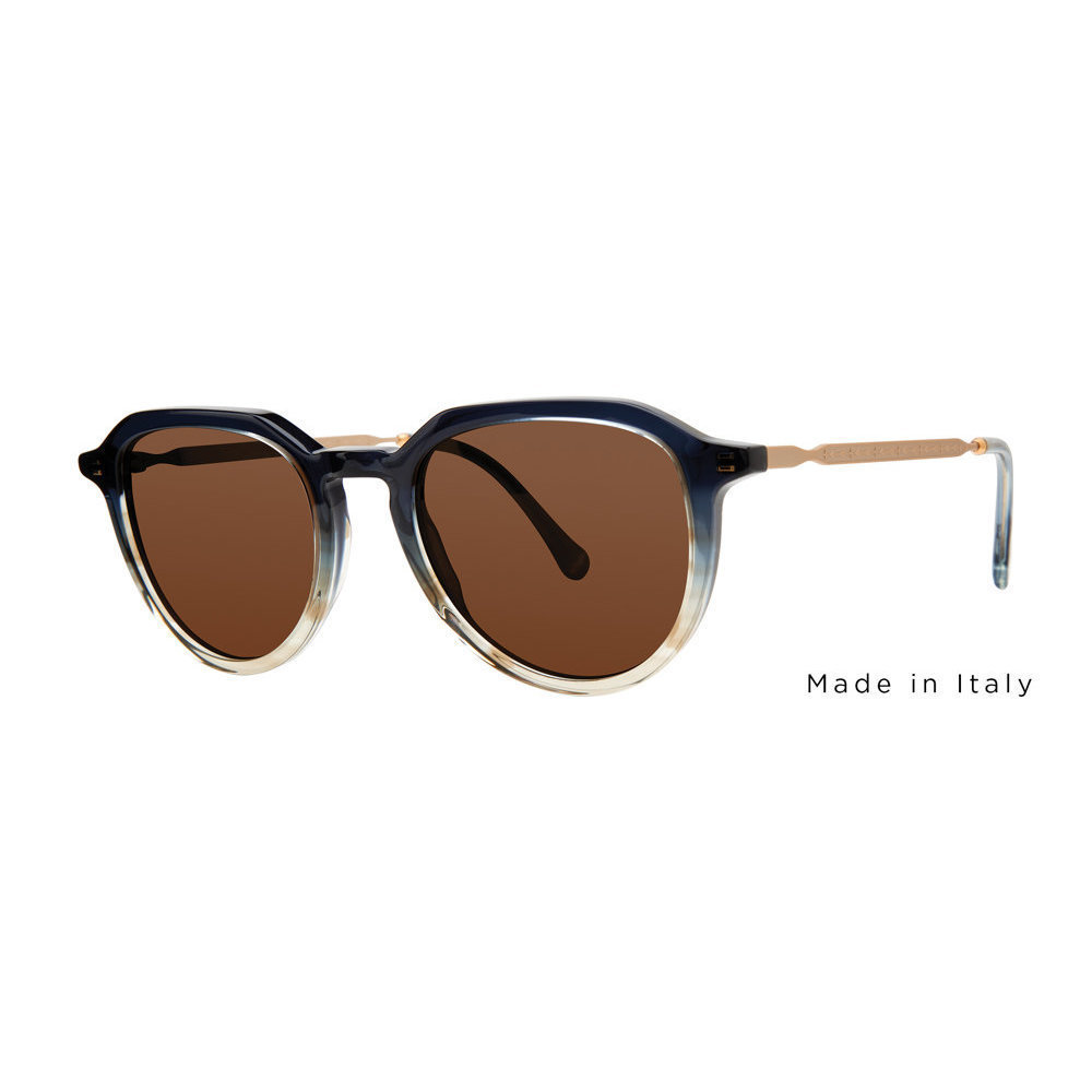 Valdo Matteo Sunglasses Navy-Horn 52mm